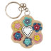 Picture of Polymer Clay Floral Key Chain w/ heart