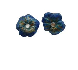 Picture of Polymer Clay Pansy Earrings