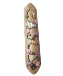 Picture of Polymer clay mezuzah 10cm faux-stone w/ (...)