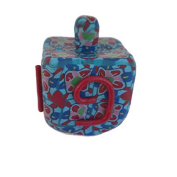 Picture of Hanukkah Dreidel Red and Blue Canework