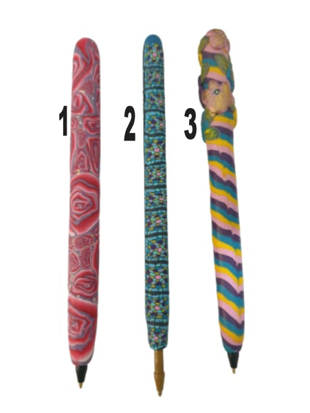 Picture of Polymer clay decorative pens 1-2-3
